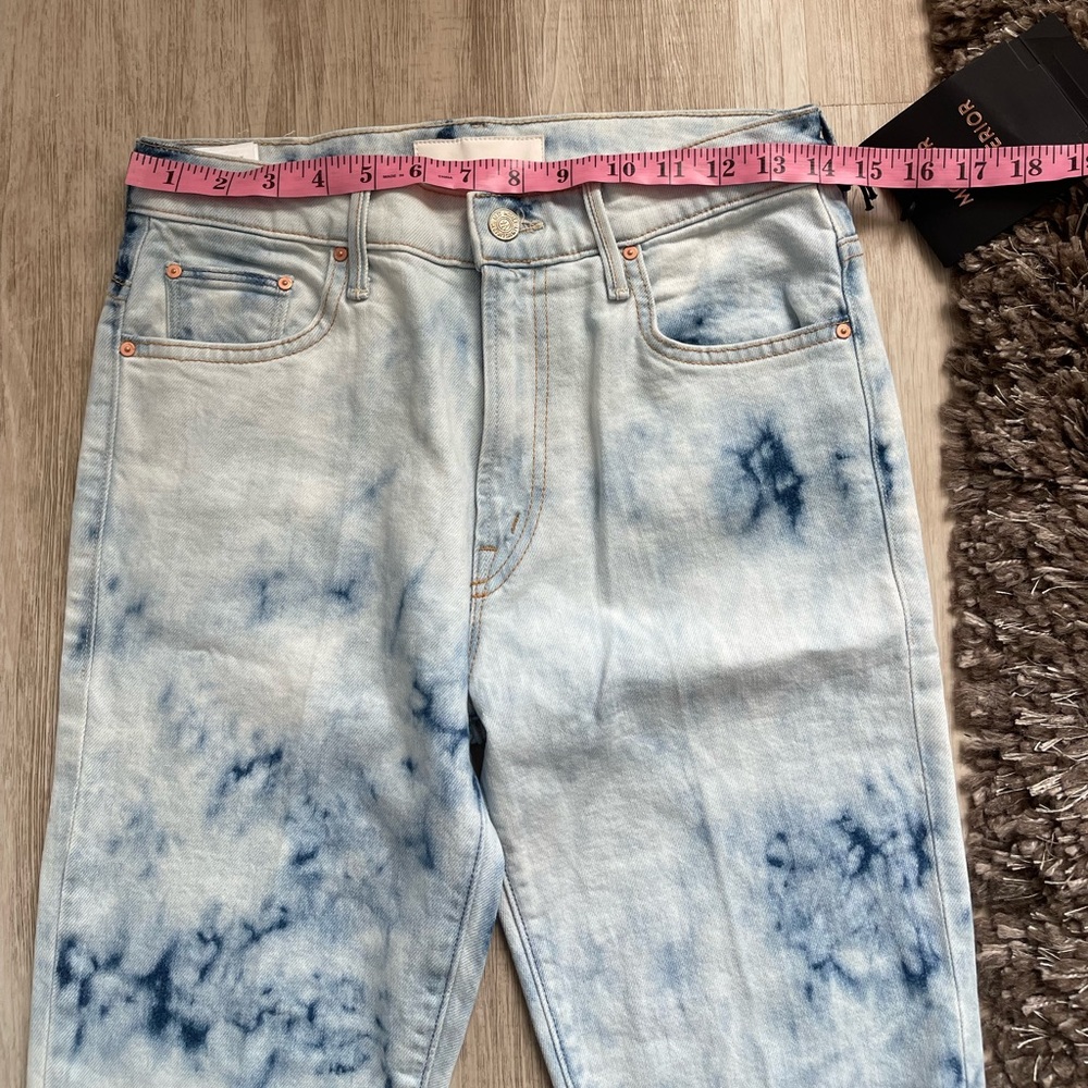 New Mother Superior Insider Ankle Fray In A Tizzy Tie Dye Jeans Size 28 - Picture 6 of 11